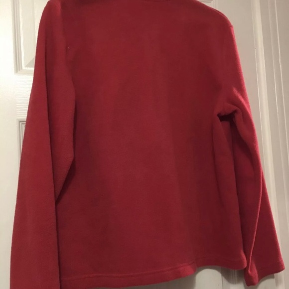 Kim Rogers Super Soft Red Autumn Jacket Long-Sleeves Medium Coat Zip-Up! - Picture 5 of 5
